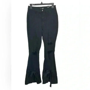 Fashion Nova NWT Tied to let you know ripped jeans size 7‎